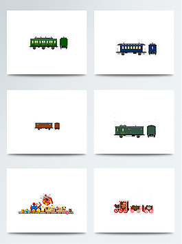 蒸汽可愛卡通火車