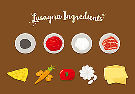 手繪矢量蔬菜素材