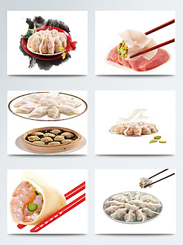 過年美食餃子實物圖片