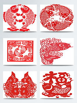 紅色中國風(fēng)剪紙圖片