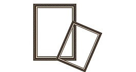 黑色木質(zhì)相框png元素