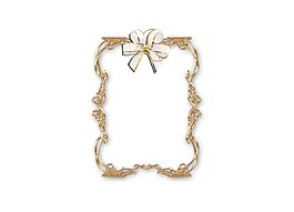 卡通黃色邊框蝴蝶結(jié)png元素
