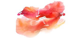 紅色水墨畫涂鴉png元素