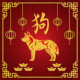中国风传统新年节日元素