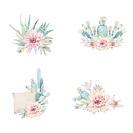 卡通花環(huán)卡通免扣素材