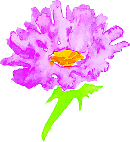 紫色薔薇花矢量素材