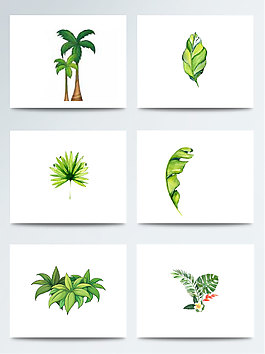 春天綠色植物素材