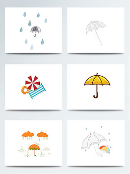 可愛(ài)卡通彩繪雨傘