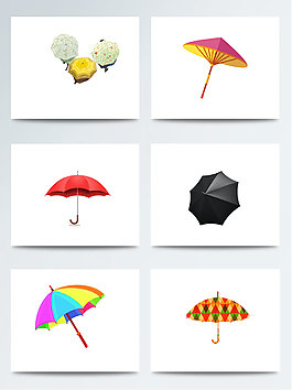 簡(jiǎn)約卡通風(fēng)手繪雨傘