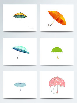時(shí)尚彩色簡(jiǎn)約雨傘