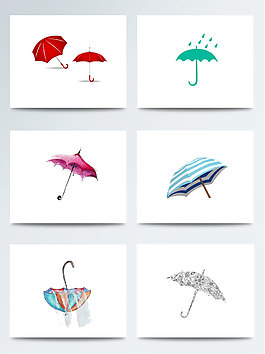 時(shí)尚簡(jiǎn)約彩色雨傘