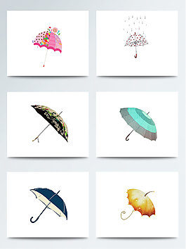 時(shí)尚可愛(ài)手繪雨傘