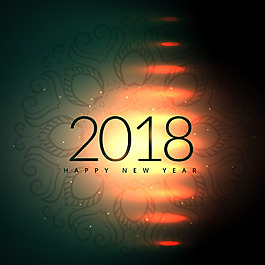 創(chuàng)意簡(jiǎn)約2018新年海報(bào)