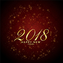 2018狗年新年海報(bào)矢量素材