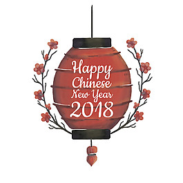 手繪水彩2018新年畫報