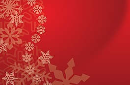冬季雪花淡紅背景圖5