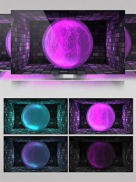 紫色夢(mèng)幻星球視頻素材