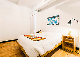 簡(jiǎn)約臥室灰色墻壁裝修效果圖