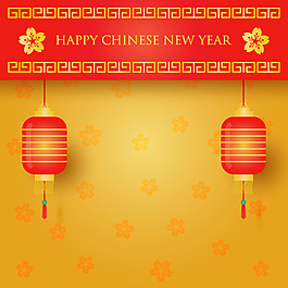 傳統(tǒng)狗年燈籠海報(bào)
