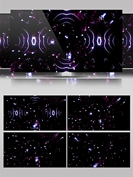 紫色動感星光視頻素材