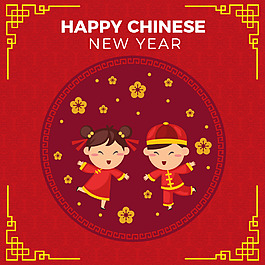 卡通狗年海報設(shè)計