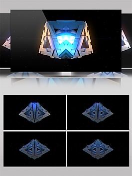蓝光星际舞台视频素材