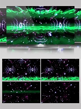 绿光星际舞台视频素材