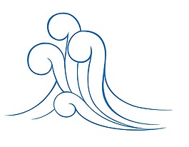 卡通線條波浪png元素