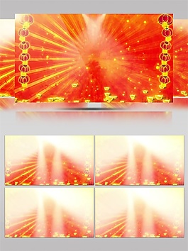 紅色星際光束視頻素材