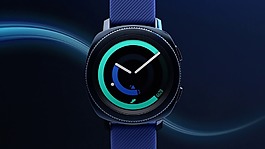 時(shí)尚的黑色運(yùn)動(dòng)手表jpg素材
