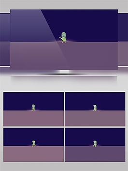 紫色動感天空視頻素材