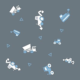 卡通車輛插畫