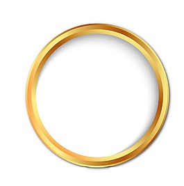 金色圓環png元素