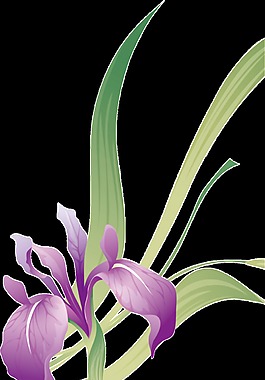 浪漫彩繪中國(guó)風(fēng)花朵元素