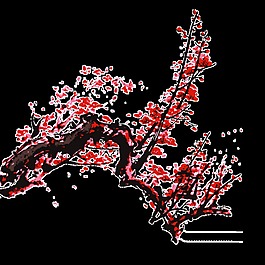 浪漫中国风古典梅花元素