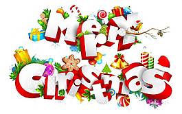 卡通圣誕節(jié)快樂(lè)英文字母美圖png元素