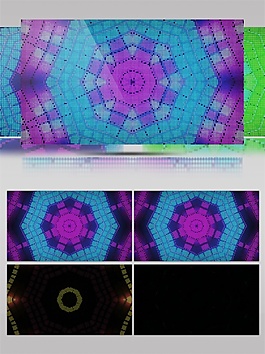 紫色光束舞臺(tái)視頻素材