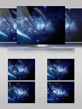 藍色星光宇宙視頻素材