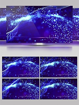 藍光夢幻宇宙視頻素材