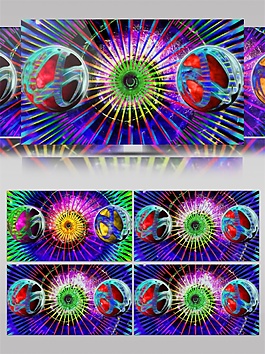 紫色星際光束視頻素材