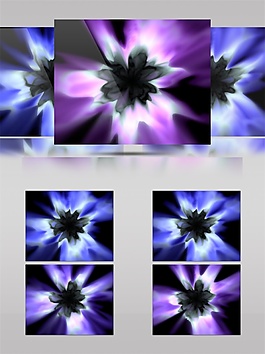 紫色光束萬花筒視頻素材