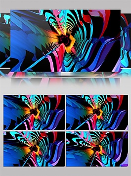 蓝光迷幻沙漠视频素材