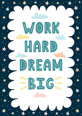 藍(lán)色星星花朵空白背景圖