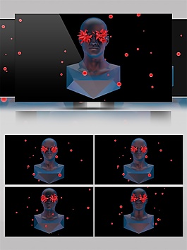 紅色星光宇宙動(dòng)態(tài)視頻素材
