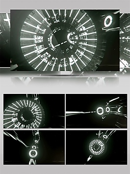 白色星光衛(wèi)星動(dòng)態(tài)視頻素材