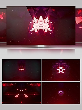 紅色螺旋舞臺動態(tài)視頻素材