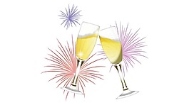 煙花香檳酒png意思