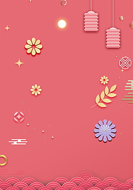 創(chuàng)意紅色狗年新春海報(bào)背景設(shè)計(jì)