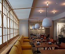 簡約餐廳餐桌工裝效果圖