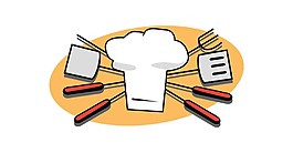 廚房烤肉工具png元素